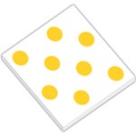 Polka Dots - Banana Yellow on White Small Memo Pads