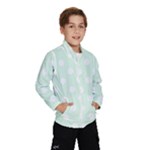 Polka Dots - White on Pale Green Wind Breaker (Kids)