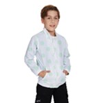 Polka Dots - Pale Green on White Wind Breaker (Kids)
