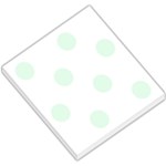 Polka Dots - Pale Green on White Small Memo Pads