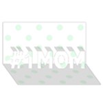 Polka Dots - Pale Green on White #1 MOM 3D Greeting Cards (8x4)