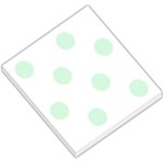 Polka Dots - Pastel Green on White Small Memo Pads