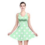 Polka Dots - White on Mint Green Reversible Skater Dress
