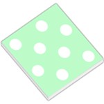 Polka Dots - White on Mint Green Small Memo Pads