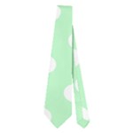Polka Dots - White on Mint Green Necktie (Two Side)