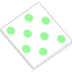 Polka Dots - Light Green on White Small Memo Pads