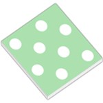 Polka Dots - White on Celadon Green Small Memo Pads