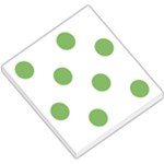Polka Dots - Dollar Bill Green on White Small Memo Pads