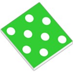 Polka Dots - White on Lime Green Small Memo Pads