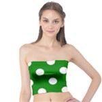 Polka Dots - White on Green Tube Top