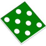 Polka Dots - White on Green Small Memo Pads