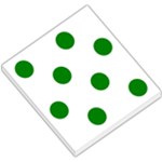 Polka Dots - Green on White Small Memo Pads