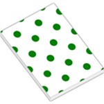Polka Dots - Green on White Large Memo Pads