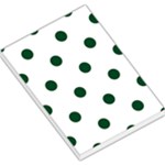 Polka Dots - Forest Green on White Large Memo Pads