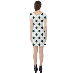 Short Sleeve Skater Dress Back