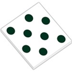 Polka Dots - Deep Green on White Small Memo Pads