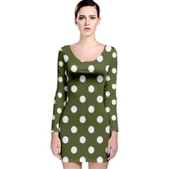 Long Sleeve Velvet Bodycon Dress 
