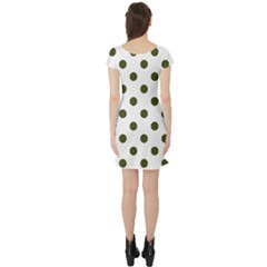 Short Sleeve Skater Dress Back