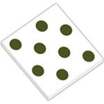 Polka Dots - Army Green on White Small Memo Pads