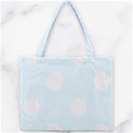 Polka Dots - White on Bubbles Cyan Mini Tote Bag