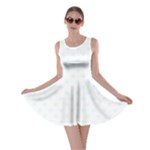 Polka Dots - Bubbles Cyan on White Skater Dress