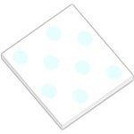 Polka Dots - Bubbles Cyan on White Small Memo Pads