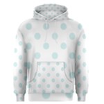 Polka Dots - Light Cyan on White Men s Pullover Hoodie