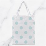 Polka Dots - Light Cyan on White Classic Tote Bag