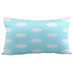 Polka Dots - White on Celeste Cyan Samsung Note 4 Hardshell Back Case
