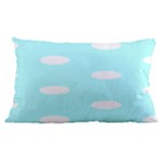 Polka Dots - White on Celeste Cyan Samsung Galaxy Note 4 Case (Black)