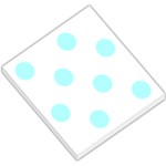 Polka Dots - Celeste Cyan on White Small Memo Pads