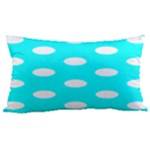 Polka Dots - White on Aqua Cyan Samsung Note 4 Hardshell Back Case