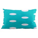 Polka Dots - White on Cyan Samsung Galaxy Note 4 Case (Black)