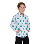 Polka Dots - Verdigris on White Wind Breaker (Kids)