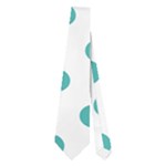 Polka Dots - Verdigris on White Necktie (Two Side)
