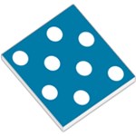 Polka Dots - White on Cerulean Small Memo Pads