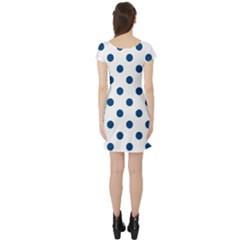 Short Sleeve Skater Dress Back