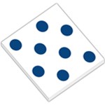 Polka Dots - Dark Cerulean on White Small Memo Pads