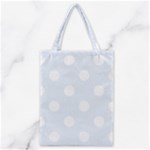 Polka Dots - White on Pastel Blue Classic Tote Bag