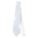 Polka Dots - White on Pastel Blue Necktie (One Side)