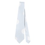 Polka Dots - White on Pastel Blue Necktie (Two Side)