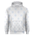 Polka Dots - Pastel Blue on White Men s Pullover Hoodie