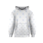 Polka Dots - Pastel Blue on White Kid s Pullover Hoodie