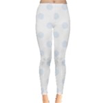 Polka Dots - Pastel Blue on White Women s Leggings