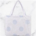 Polka Dots - Pastel Blue on White Mini Tote Bag