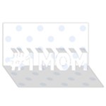 Polka Dots - Pastel Blue on White #1 MOM 3D Greeting Cards (8x4)