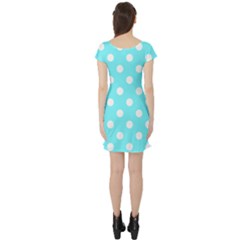 Short Sleeve Skater Dress Back