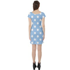 Short Sleeve Skater Dress Back