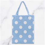 Polka Dots - White on Baby Blue Classic Tote Bag
