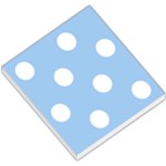 Polka Dots - White on Baby Blue Small Memo Pads